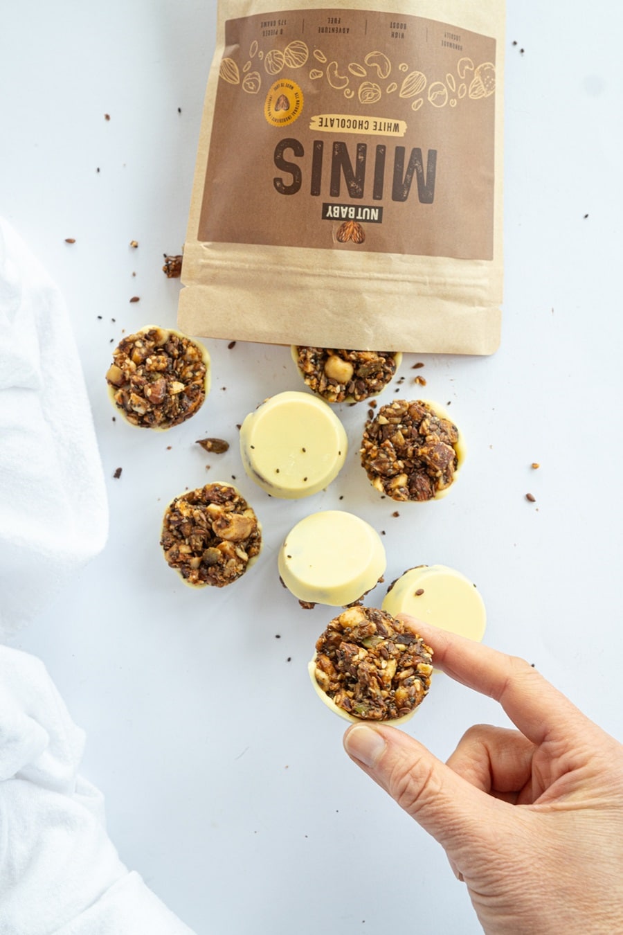 Nut Baby White Chocolate Minis Bag
